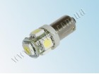 Светодиодная автолампа BA9S, 5pcs 5050 12V